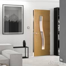 Deanta Cadiz Pre-Finished Glazed Interior Door (x198.1cm)