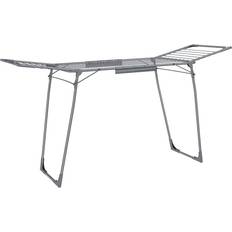 Clothes Drying Rack Winged Airer with Sock Clips - Grey