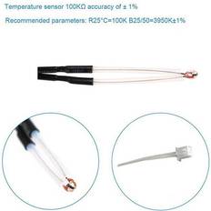 3D Printing on sale Tlily 24V 40W Heater Thermistor NTC 100K 3950 Wire 1M for 3 3 Pro 3D Printer Accessories