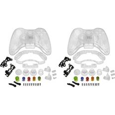 Transparent Gamepads Tlily 2X Crystal Shell Compatible with Wireless Controller Clear