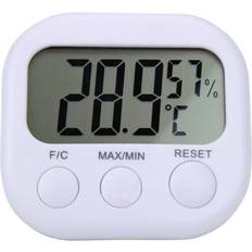 Thermometers & Weather Stations Dsport Indoor Hygrometer Gauge Clock Temperature Humidity