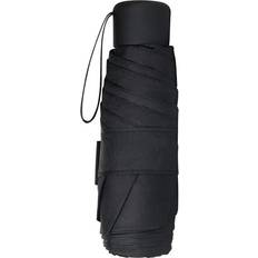 Vicloon Mini reseparaply, fickparaply, bärbart kompakt vikbart paraply, litet lätt vattentätt paraply, regn och solparaply, Paraply med svart ficka, 95x54 centimeters
