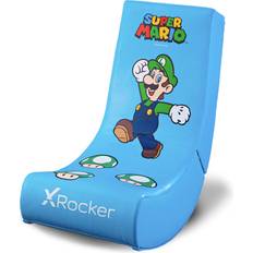 X-Rocker Super Mario All-Star Floor Nintendo Gaming Chair, Blue