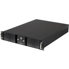 Computer Cases Athena Power RM-DD2U24E608 Black 2U Rackmount Server Case