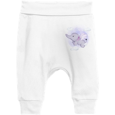 Olifanten Broeken Angemiel Baby Poultry Elephant Pantalon Harem Pants - White