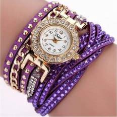 HOD Health & Home Fashion Lady Crystal Rhinestone Diamond Business Casual Bracelet Purple