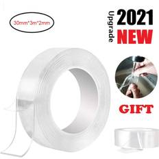 Tomtop Jms Nano Tape Roll Double Sided Adhesive Tape 30mm*3m*2mm Traceless Nano Tape Stick Grip Gel