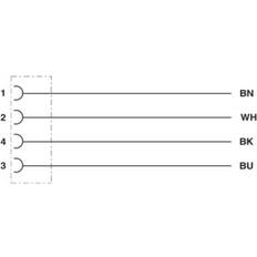 Electrical Installation Materials Phoenix Contact 1415550 Sensor-/Aktor-Anschlussleitung 1.50 m Polzahl: 4 1 St