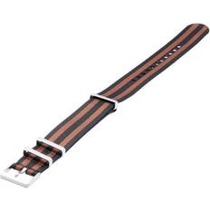 Brown Watch Straps ratio NATO22 22 mm Brown & Black Nylon Men for Adult Blue Blue/Black/Brown