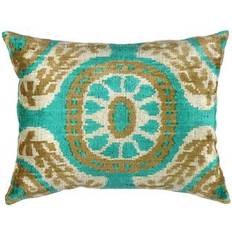 Silk Scatter Cushions Pasargad Silk Velvet Ikat 15'' X Complete Decoration Pillows (50.8x50.8cm)