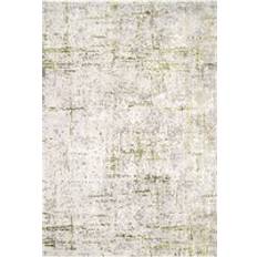 Loomed Olive Green Distressed