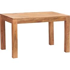 ‎Indian Hub Dakota Light Mango Wood 4ft 120cm Small Dining Table