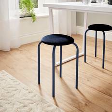 Blue Seating Stools Dunelm Verity Luxe Seating Stool