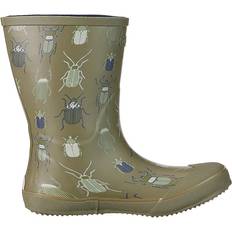 Viking unisex rubber boots Barnskor Viking Kid's Indie Print Rubber Boots - Khaki Linen