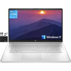 HP 2022 Pavilion 17.3" HD+ Laptop Computer, 11th Gen Intel Dual Core i3-1115G4 (Upto 4.1GHz, Beats i5-1030G7), 8GB RAM, 256GB NVMe SSD,UHD Graphics, Bluetooth, HDMI,Webcam, Windows 11 S+MarxsolCables