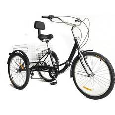 Vuxen Cyklar Cutycaty Folding Tricycle for Adults 24" - Black