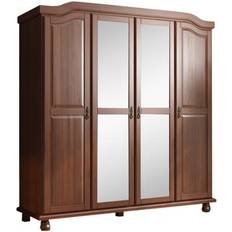 Brown Wardrobes Palace Imports Palace Imports Kyle 4-Door Armoire Wardrobe