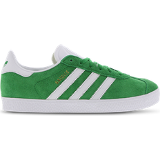 Adidas Green Trainers adidas Junior Gazelle - Green/Cloud White/Gold Metallic