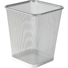 Cleaning Equipment & Cleaning Agents Rebrilliant Silver Square Mesh Waste Paper Bin Mesh Trash Can Basket Garbage Can