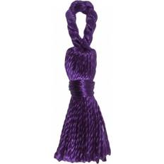 Purple DIY Trimits Small Silky Tassels 70mm Purple each