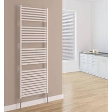Heated Towel Rails Eastbrook Velor Vertical Designer Heated White