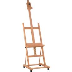 vidaXL Caballete De Pintura Madera Maciza De Haya 55 x 53.5 x 178 cm