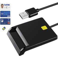 Jardiboutique USB Smart Card Reader ATM CAC IC ID SIM Card Reader
