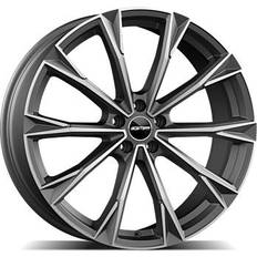 20" - 5/120 Bilfelger GMP Totale Matt Gun Metal Machined Face 8.5x20 5 120 ET55 B65