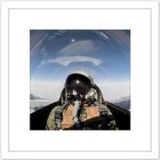 ARTERY8 USA USAF Air Force Pilot F-16 Framed Art