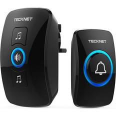 Electrical Accessories Tecknet Wireless Doorbell, Wall Plug-in Cordless Door Chime at 820-feet Range with 32 Chimes