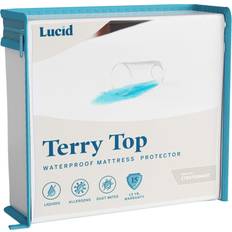 Lucid Premium Allergen Barrier Mattress Cover White (203.2x)