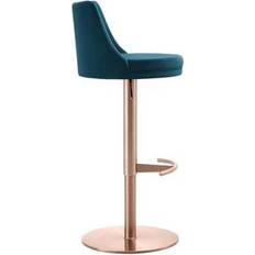 Seating Stools WhiteLine BS1715F-RGLD/BLU Carter Seating Stool