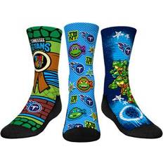 Children's Clothing Rock Em Socks Youth Rock Em Socks Light Blue Tennessee Titans TMNT Three-Pack Crew Sock Set