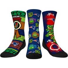 Children's Clothing Rock Em Socks Youth Rock Em Socks Navy New England Patriots TMNT Three-Pack Crew Sock Set