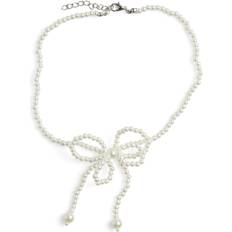 Pieces Smykker Pieces Pcbowie Necklace 4639068 Silver Colour