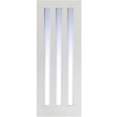 LPD Doors Utah 3 Lite Primed Interior Door Clear Glass (x198.1cm)