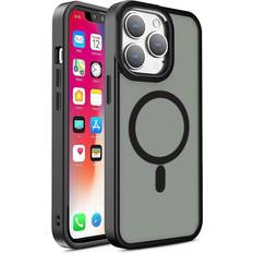 Hurtel Handyhülle für iphone 15 pro magnetische schutzhülle case cover schwarz