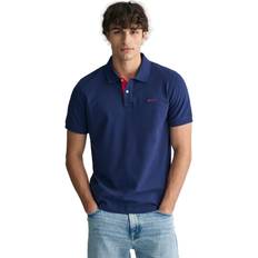 Gant Mens Pique Polo Shirt Persian Blue