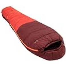 Vuxen Sovsäckar Vaude Unisex ungdom Alpli justerbar 400 II SYN sovsäck, mörk körsbär, vänster