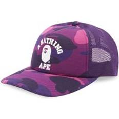 Bape Accessories Bape Bathing Ape Men's Colour Camo College Mesh Cap Purple One