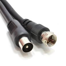 Kenable Coaxial Satellite to Aerial F Plug to RF Fly Lead RG59