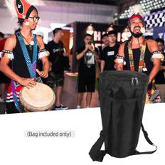 Tomtop Jms 8 tums afrikansk djembe trumväska Carry Gig Bag Vattentät Oxford tyg handväska Ryggsäck Svart