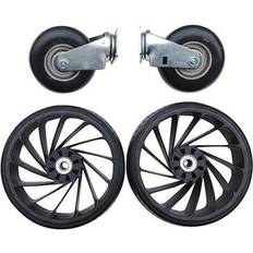 Casters Black,Caster Set,6 in; 10 in Dia