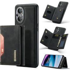 Mobile Phone Accessories Dteck for OnePlus 9 Pro 2021 Magnetic Case Retro PU Leather Wallet Case Detachable with Trifold Wallet Cash Slot Credit Cards Holder Pocket black