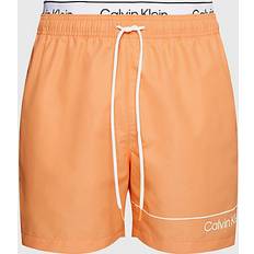 Calvin Klein Orange Swimming Trunks Calvin Klein Badeshorts mit doppeltem Bund