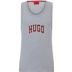 Clothing HUGO Stretch-cotton pyjama vest with mesh panels Grey