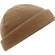 Brown Beanies Beechfield One Size, Biscuit Fisherman Mini Recycled Beanie