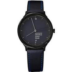 Mondaine Wrist Watches Mondaine Helvetica No1 New York Edition Black MH1.L2222.LB