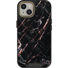 Burga Rose Gold Marble iPhone 13 Case, Elite MagSafe Gold