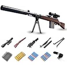 Skumkula för sniper gevär med 20 mjuka bollar, prickskyttegevär med glasögon för barn, Blaster Game Set för pojkar, barn och vuxna 98k
